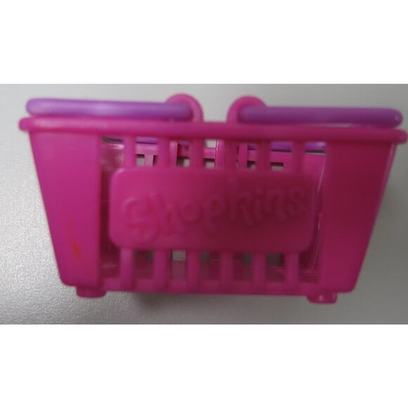 SHOPKINS Shopping Baskets Lot of 3 Season 2 and 3 Purple Handles Empty - Picture 3 of 9
